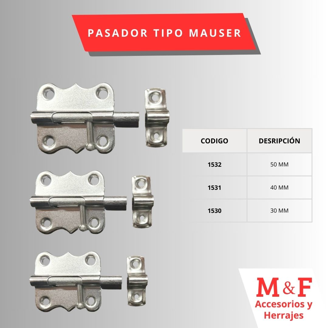 Pasador Mauser 30 mm 